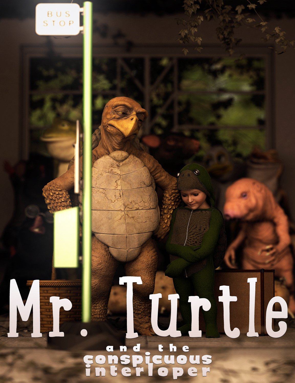Mr. Turtle and the Conspicuous Interloper by: JoeQuick, 3D Models by Daz 3D