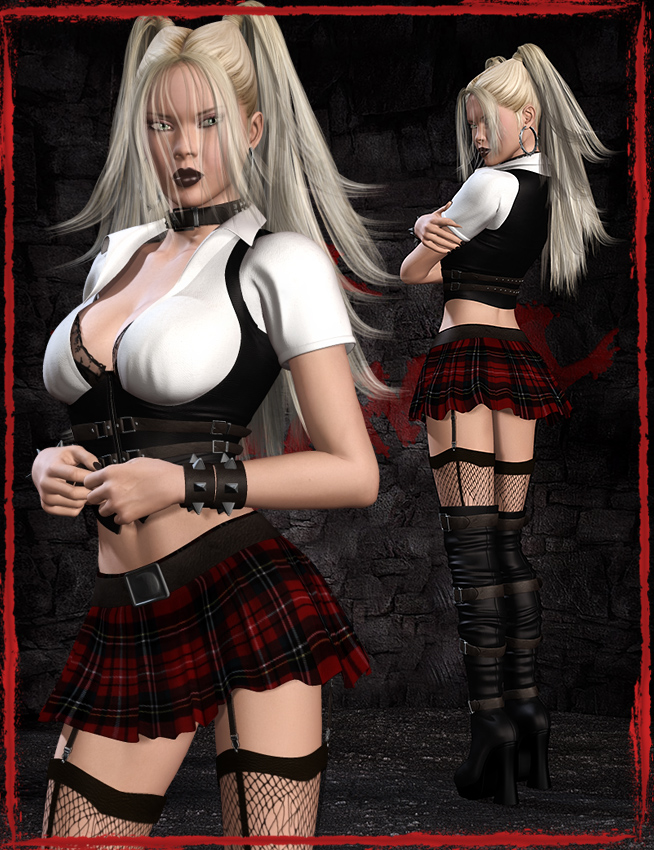 After School 2 for Genesis 2 Female(s) and V4 by: Pretty3D, 3D Models by Daz 3D