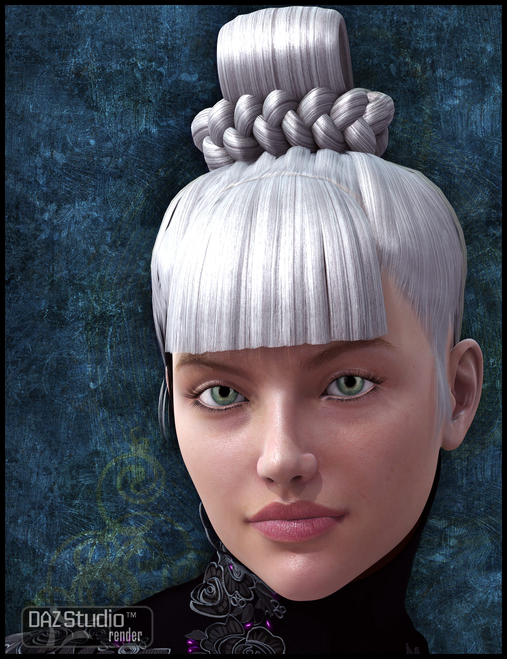 Ying Hua Hair for Genesis 2 Female(s) by: Arien, 3D Models by Daz 3D