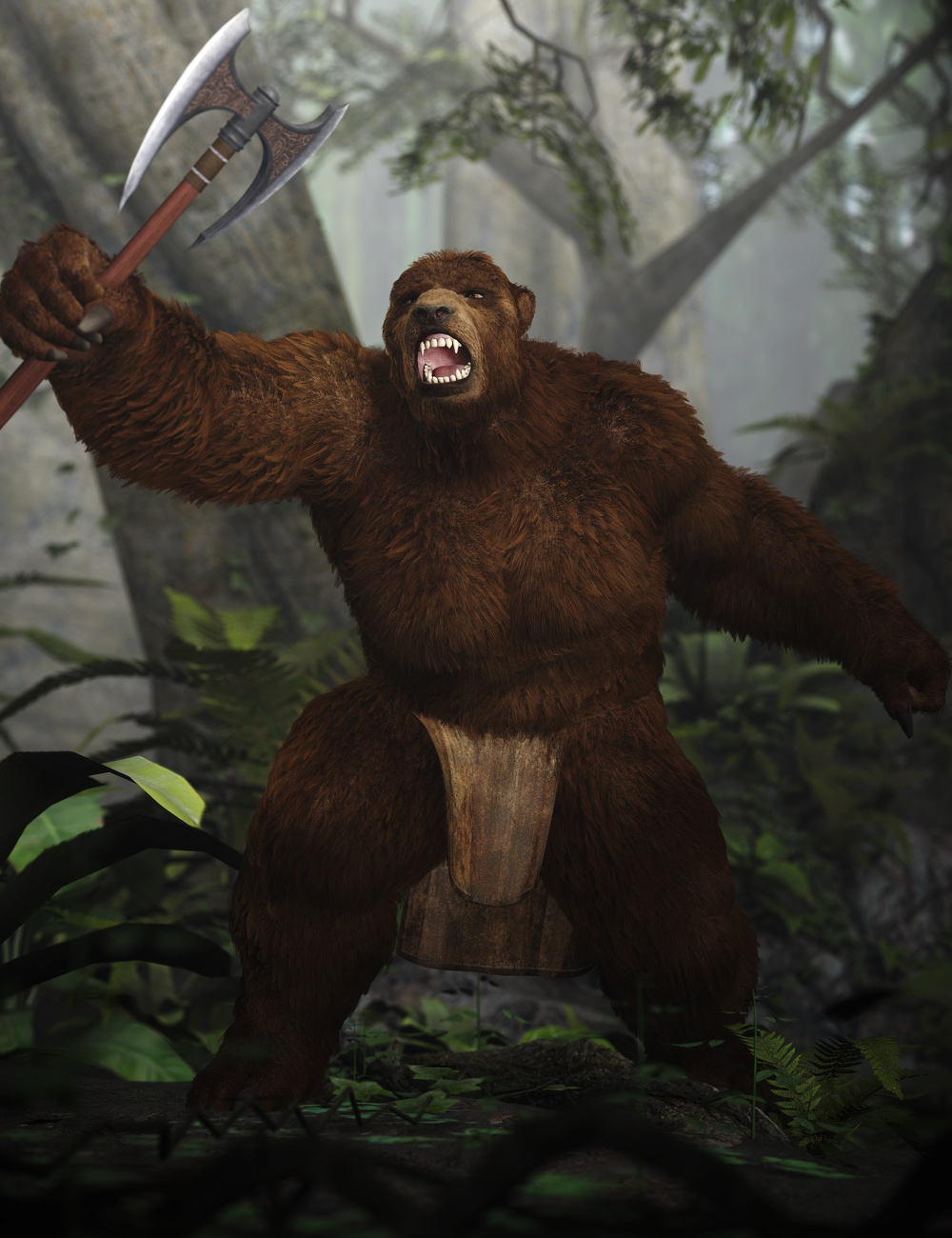 Bear Clan - Regenesis by: RawArt, 3D Models by Daz 3D