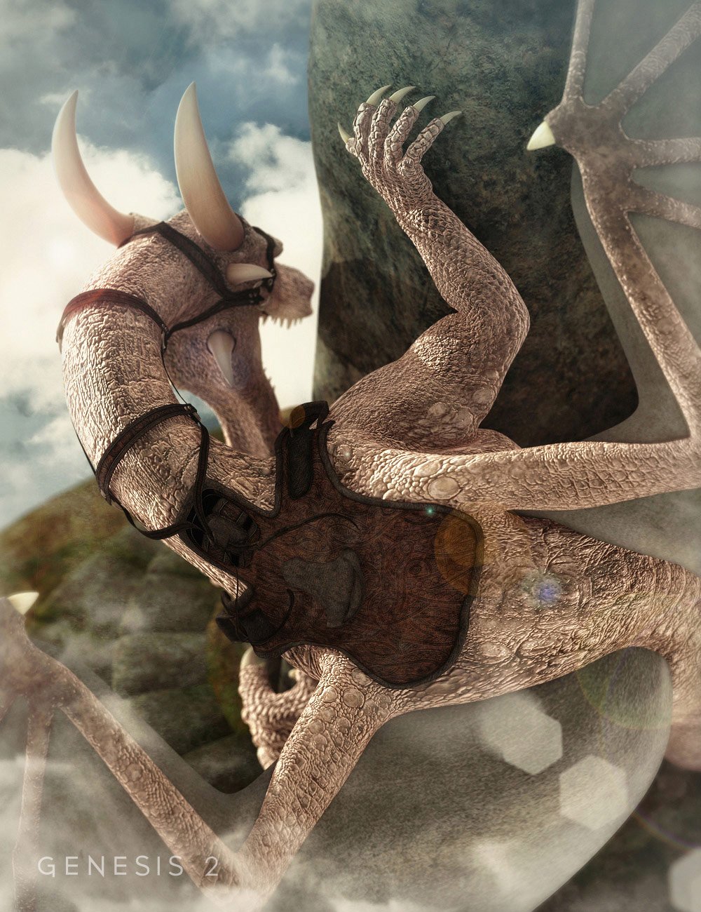 Strap Saddle for DAZ Dragon 3 Strap Saddle for DAZ Dragon 3 by: Barbara BrundonSarsa, 3D Models by Daz 3D