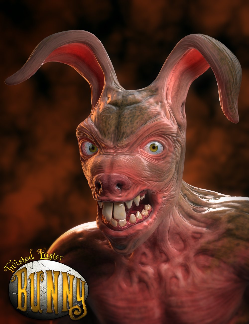 Twisted Easter Bunny by: JoLab1985, 3D Models by Daz 3D