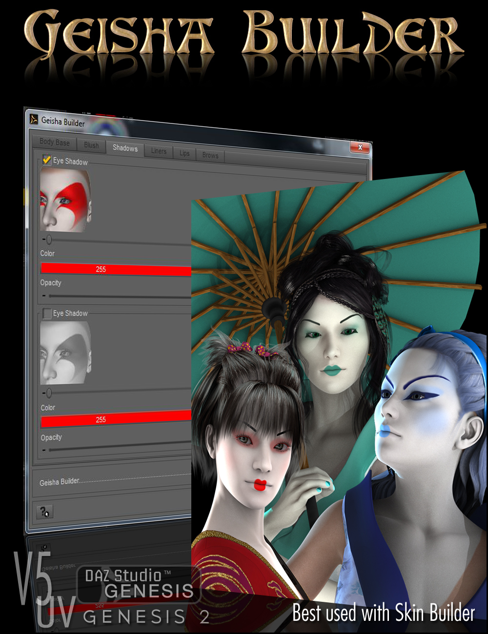 Geisha Builder by: DraagonStorm, 3D Models by Daz 3D