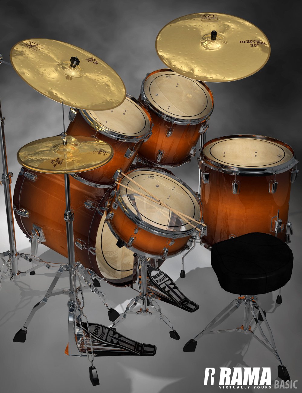 Rama Drums by: Ravnheart, 3D Models by Daz 3D