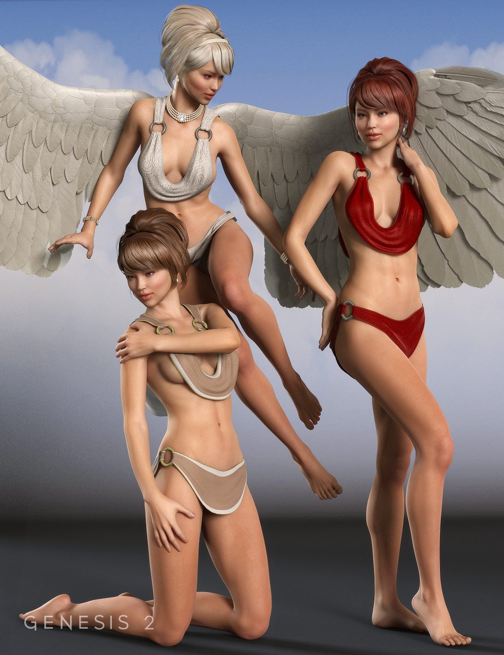 Celestial Poses for Genesis 2 Female(s) by: Val3dart, 3D Models by Daz 3D