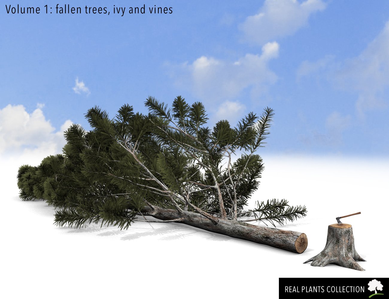 RPC Volume 1: Fallen Trees, Ivy and Vines by: Alessandro_AMLMX3D, 3D Models by Daz 3D