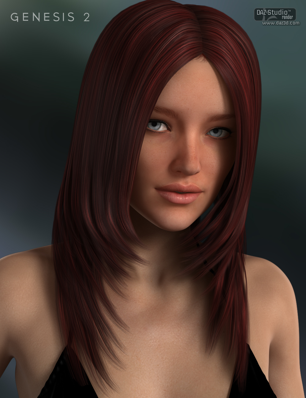 Blakely Hair for Genesis 2 Female(s) by: Nikisatez, 3D Models by Daz 3D