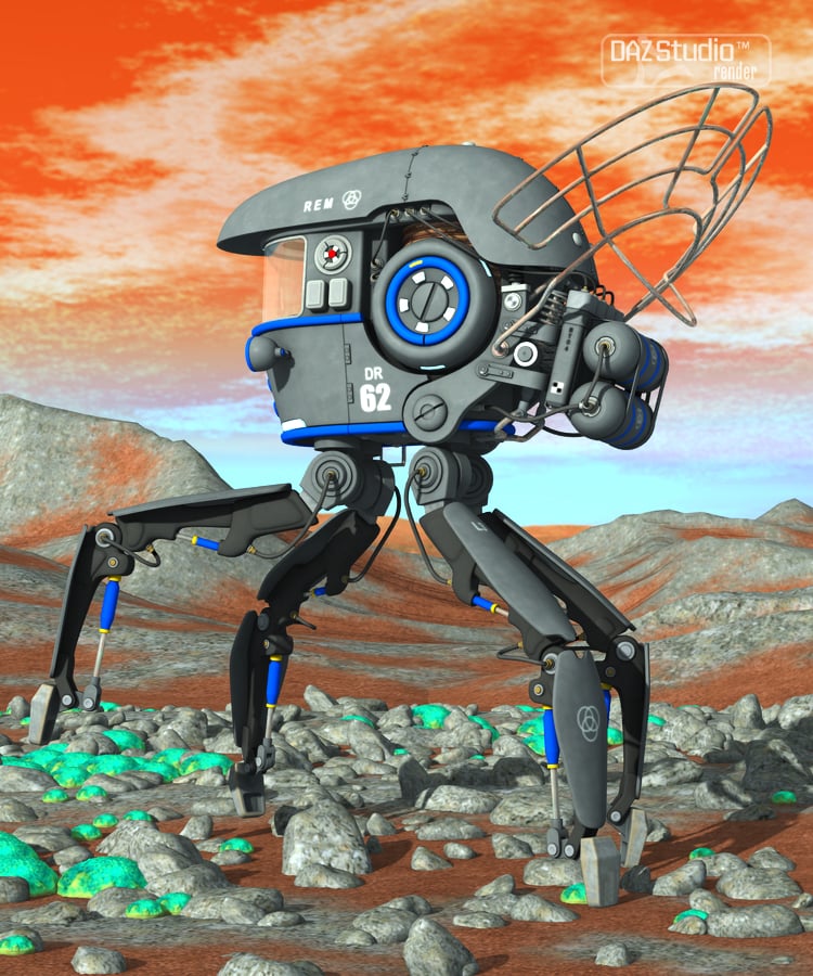 Robot Rem by: petipet, 3D Models by Daz 3D