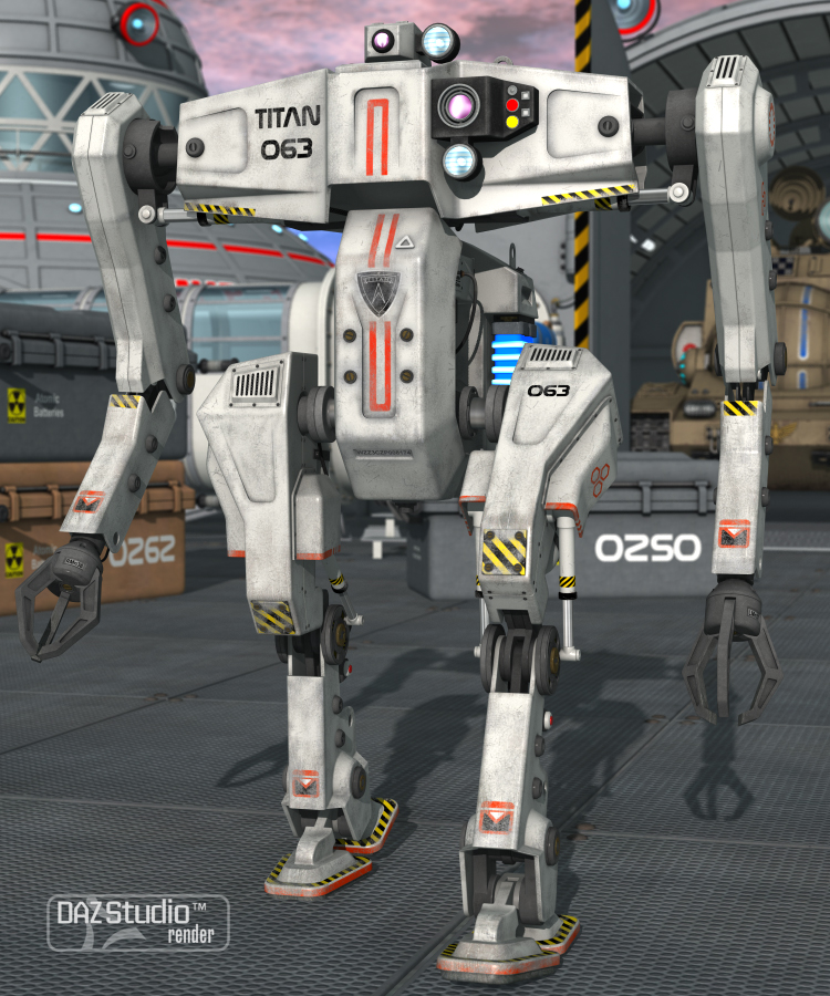 Robot Titan by: petipet, 3D Models by Daz 3D