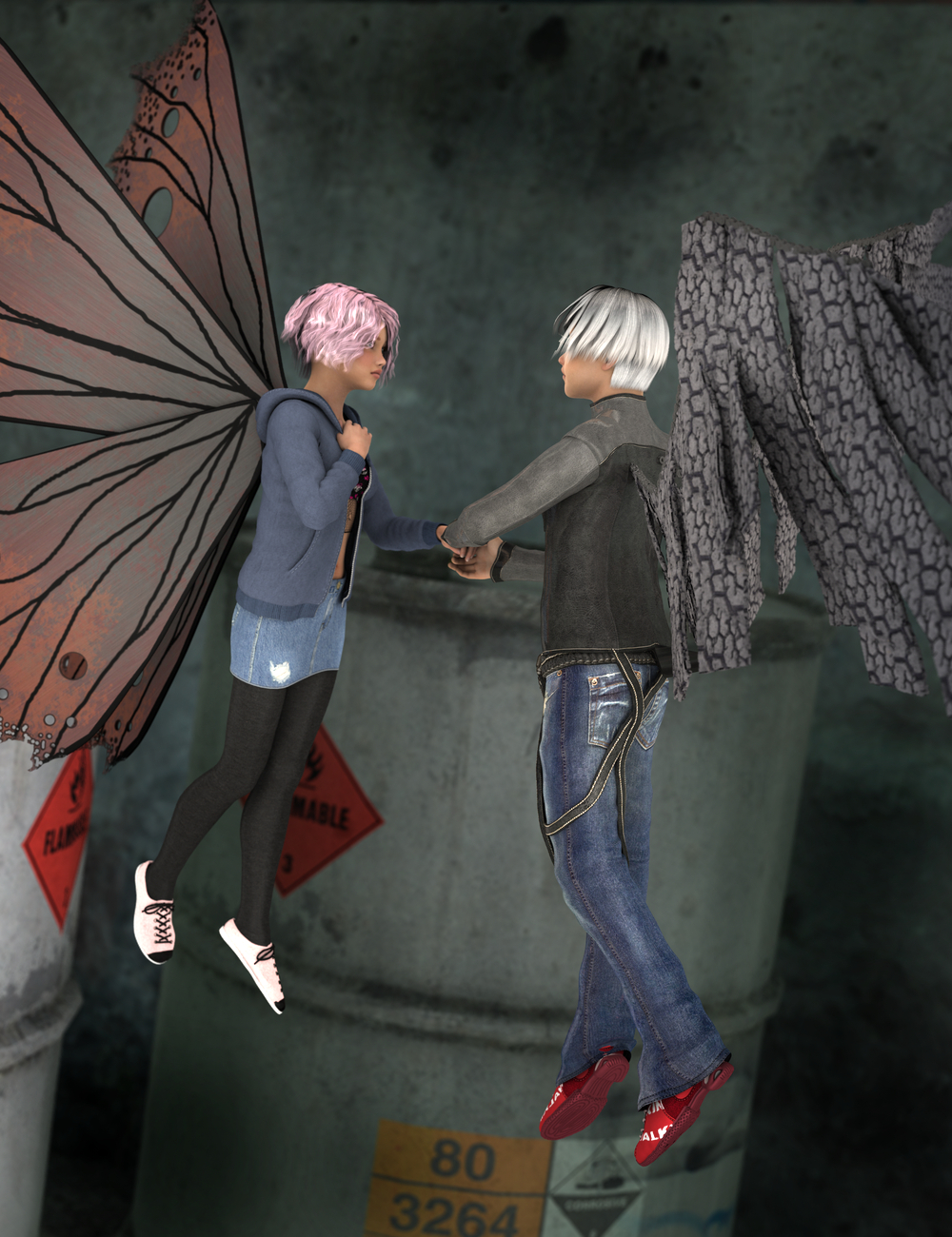 City Wings City Wings by: Sickleyield, 3D Models by Daz 3D