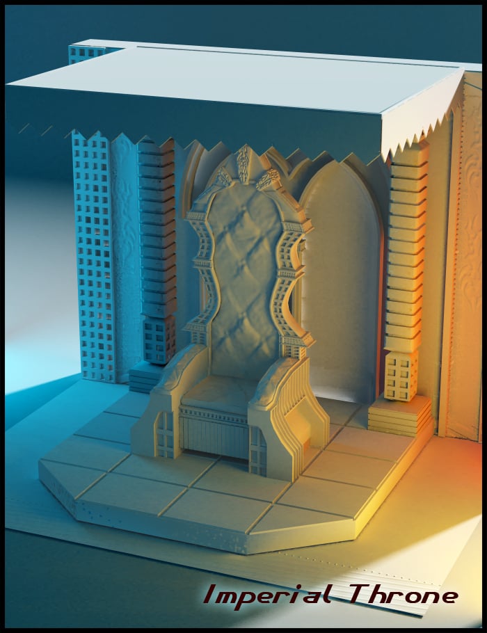 Imperial Throne Imperial Throne by: Nathy Design, 3D Models by Daz 3D