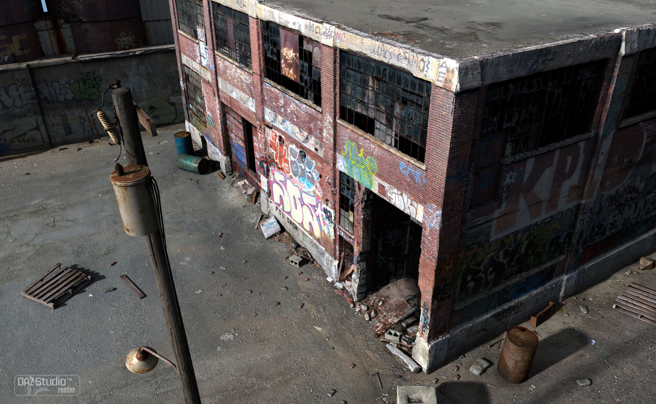 Abandoned Factory by: Aako, 3D Models by Daz 3D