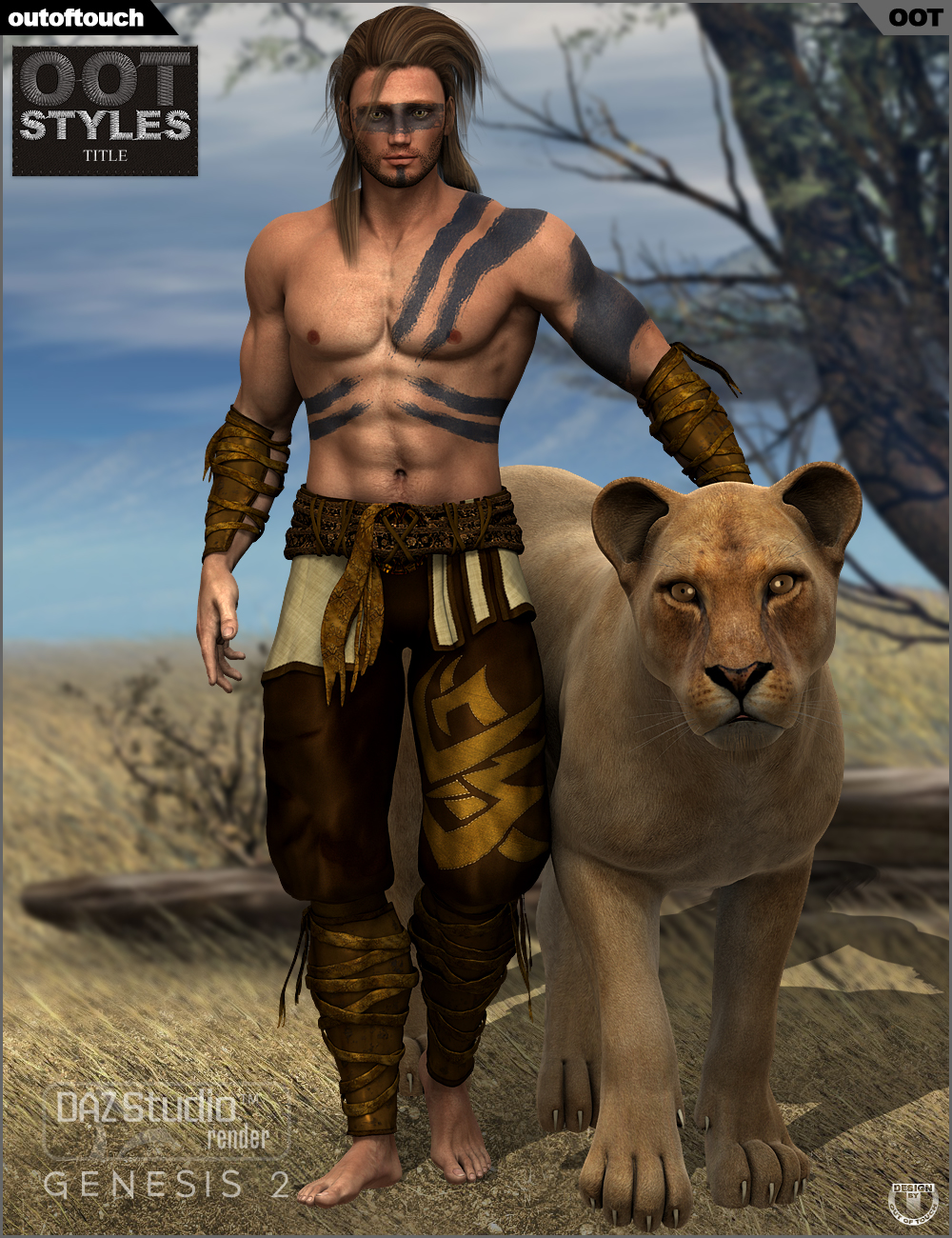 OOT Styles for Fighting Monk for Genesis 2 Male(s) by: outoftouch, 3D Models by Daz 3D