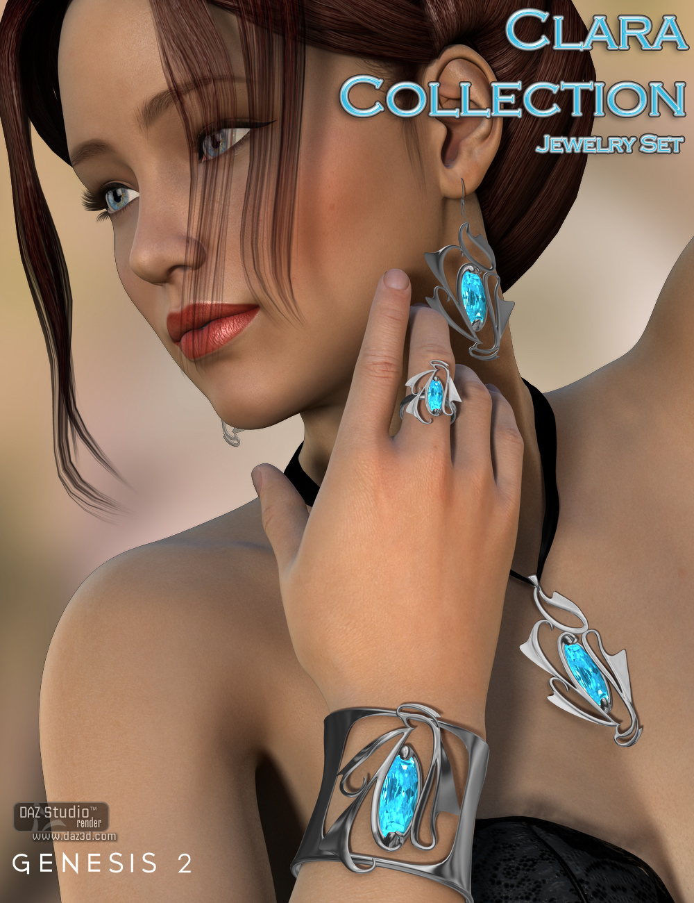 Clara Collection for Genesis 2 Female(s) by: Nikisatez, 3D Models by Daz 3D