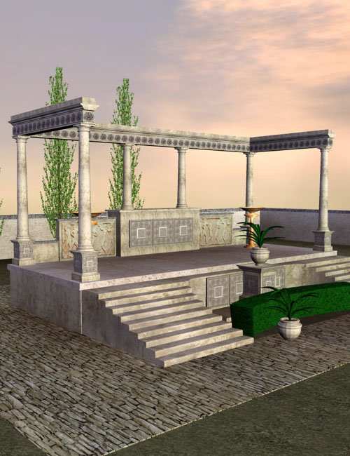 Garden Temple II by: , 3D Models by Daz 3D