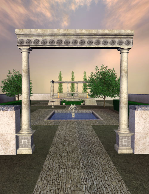 Garden Temple II by: , 3D Models by Daz 3D