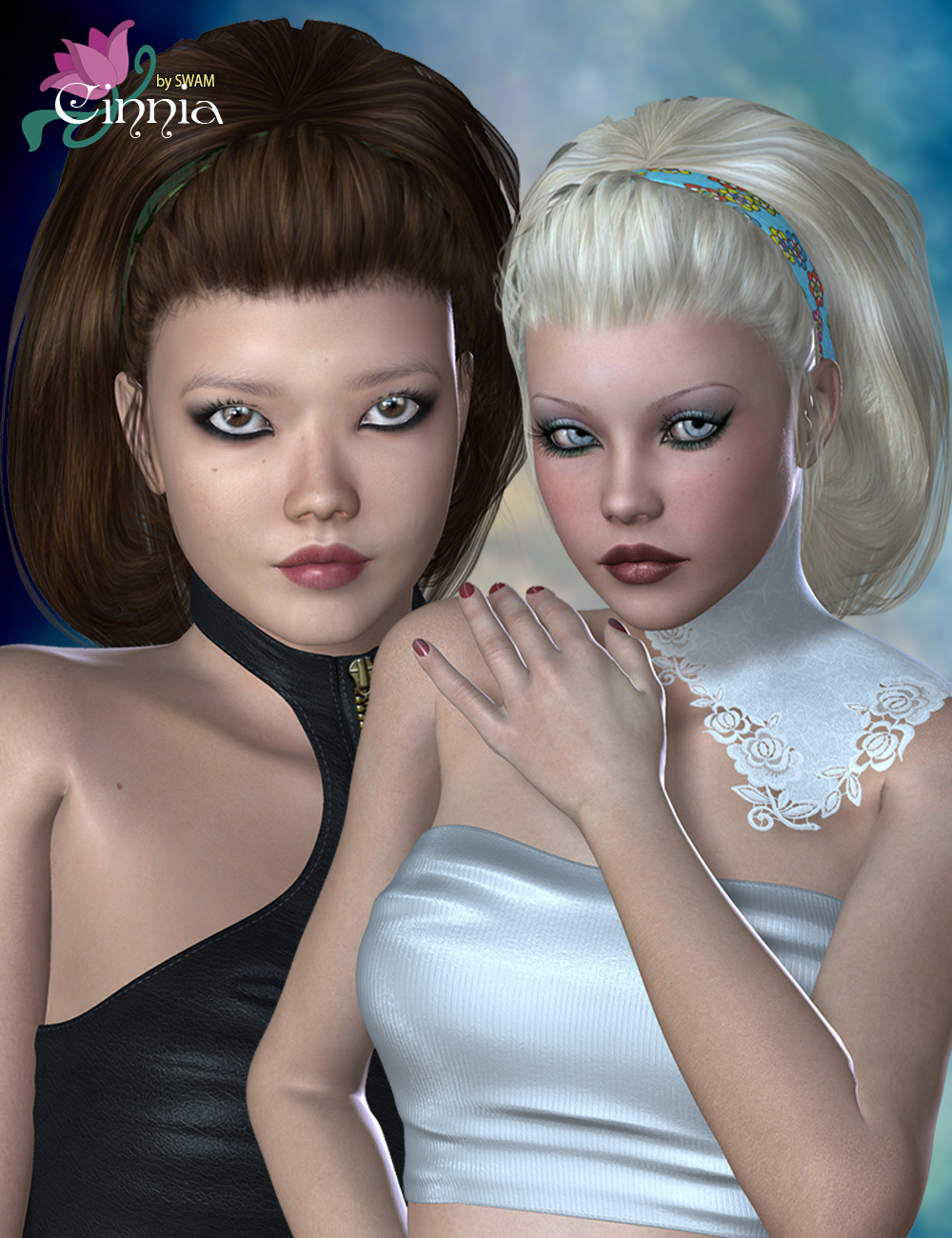 Cinnia Hair for Genesis 2 Female(s) and Victoria 4 Cinnia Hair for Genesis 2 Female(s) and Victoria 4 by: SWAM, 3D Models by Daz 3D