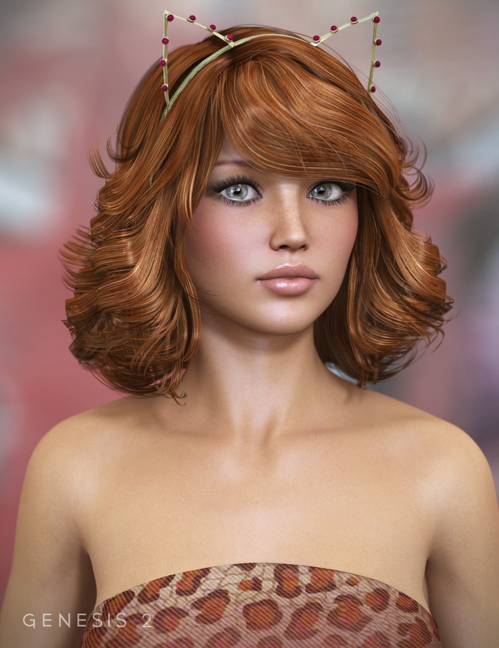 Cats Meow Hair for Genesis 2 Female(s) by: goldtassel, 3D Models by Daz 3D