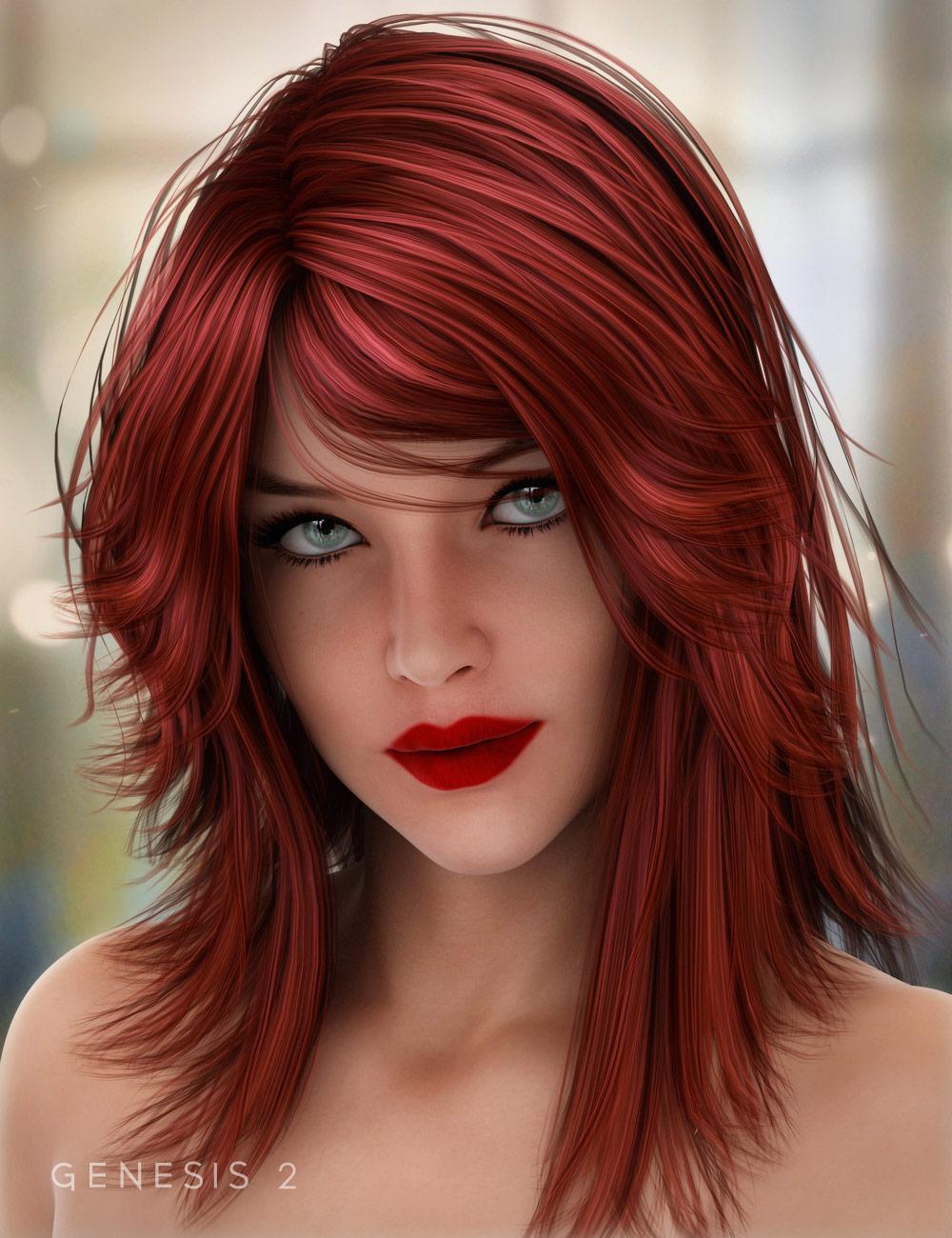 Fiora Hair for Genesis 2 Females and Victoria 4 by: SWAM, 3D Models by Daz 3D