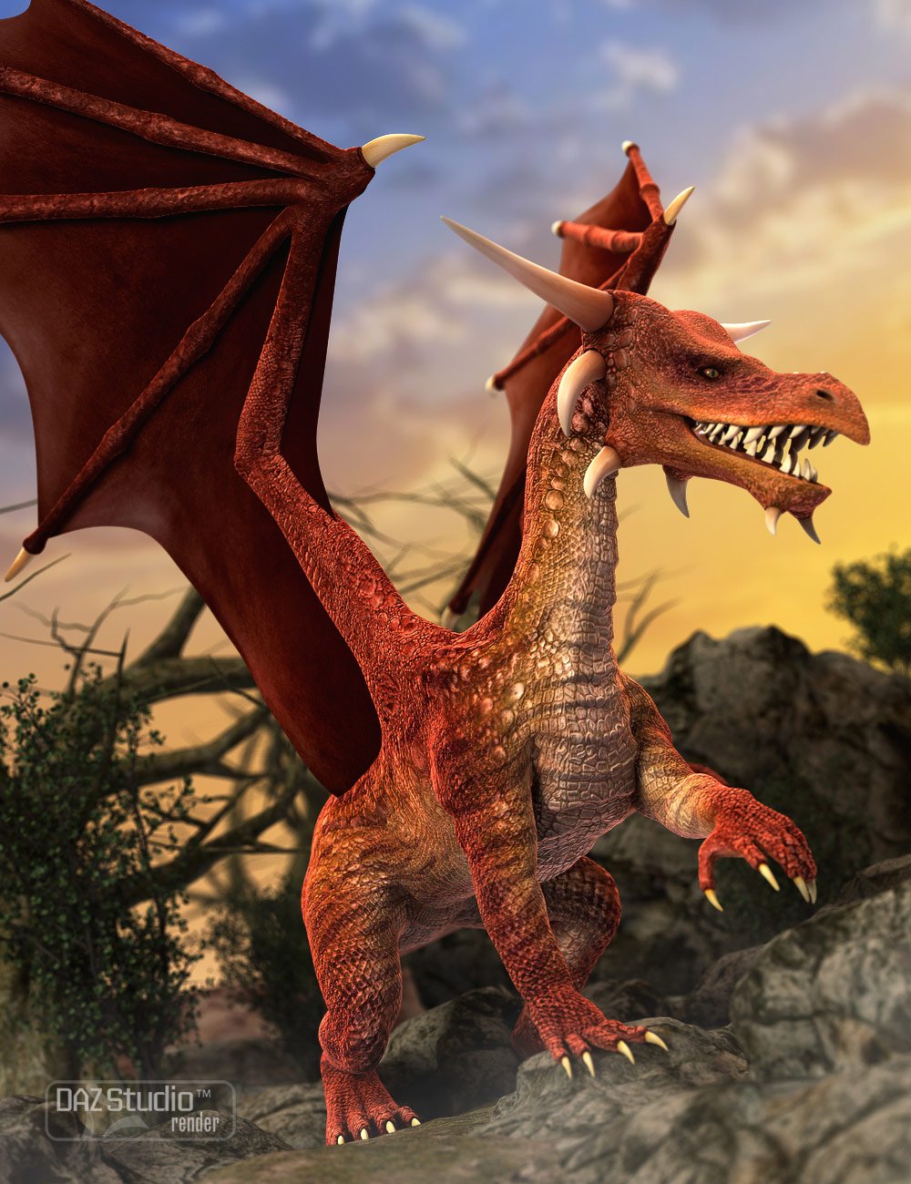 DAZ Dragon 3 Textures by: , 3D Models by Daz 3D