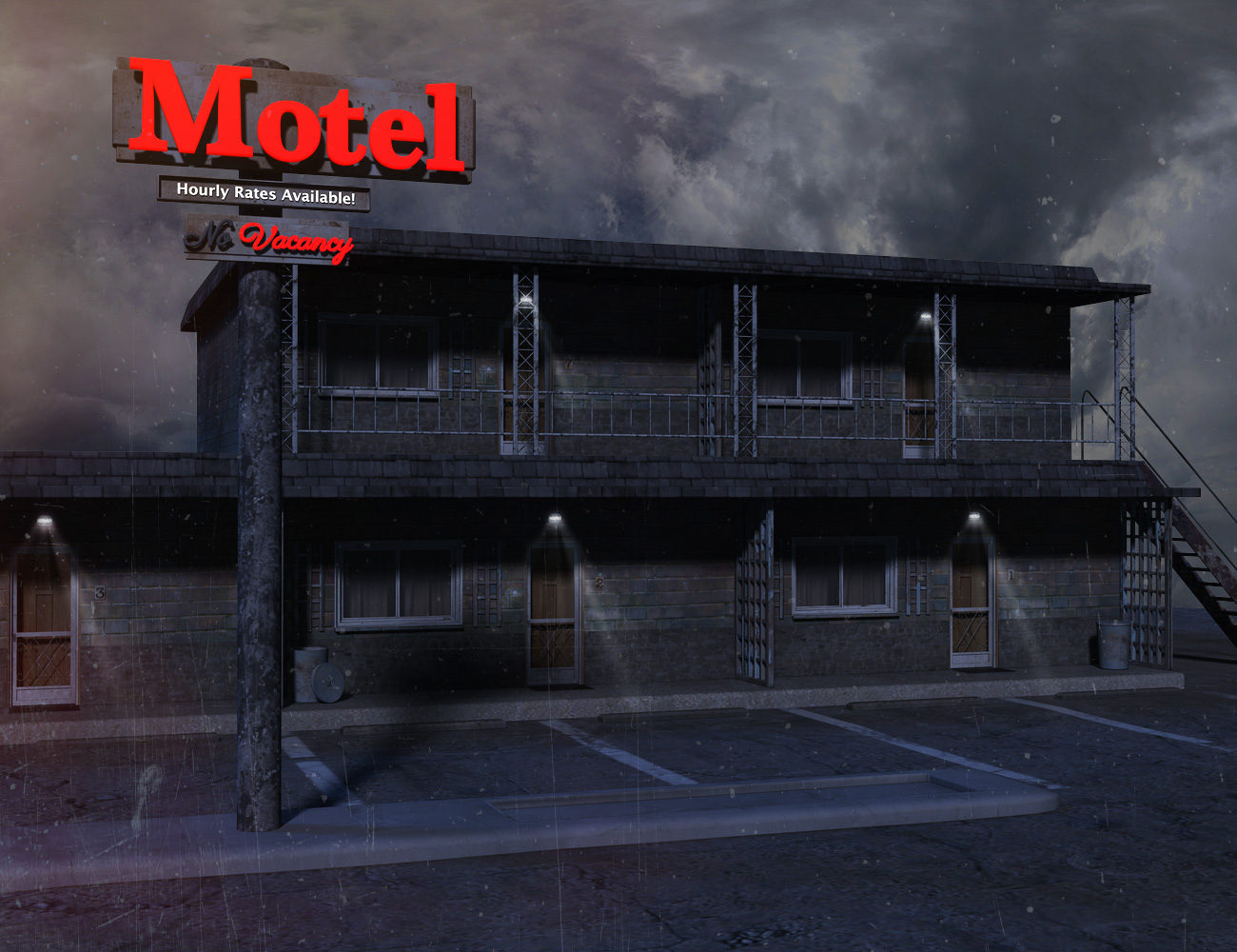 Motel Lights by: , 3D Models by Daz 3D