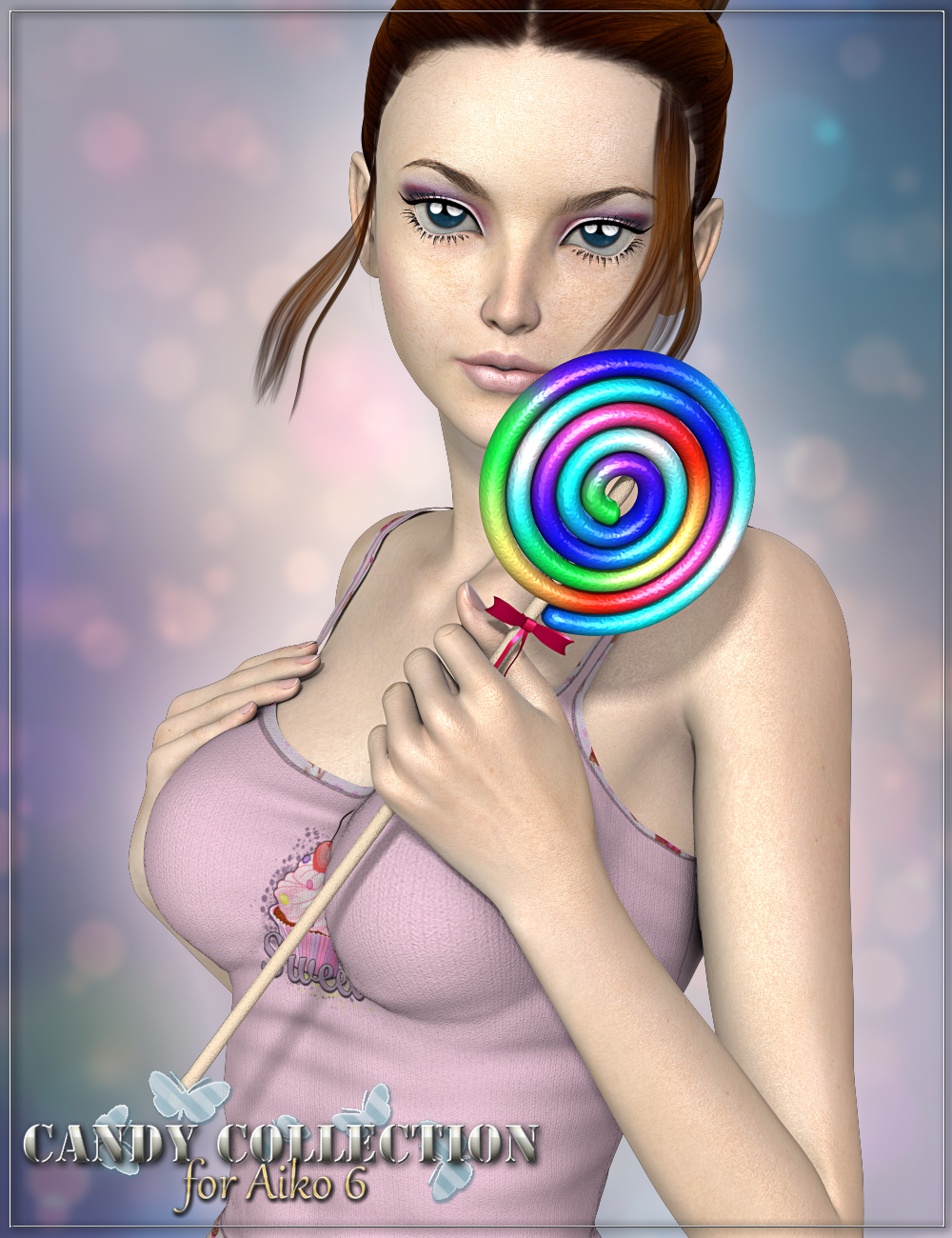 RW Candy Collection Poses & Props for Aiko 6 by: Renderwelten, 3D Models by Daz 3D