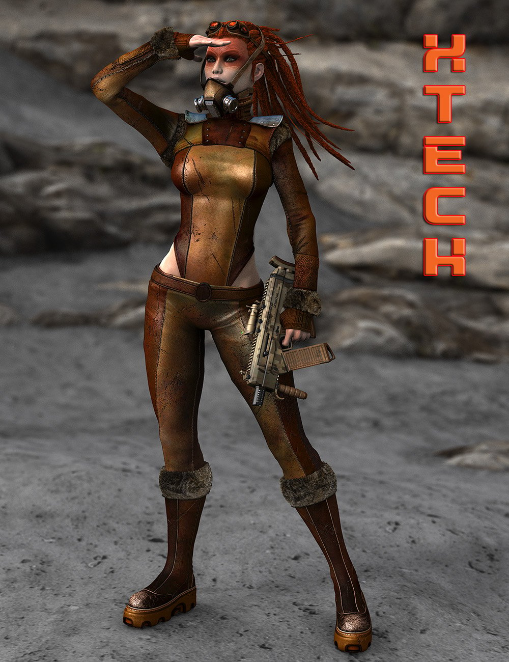 XTech for Genesis 2 Female(s) by: ElorOnceDark, 3D Models by Daz 3D