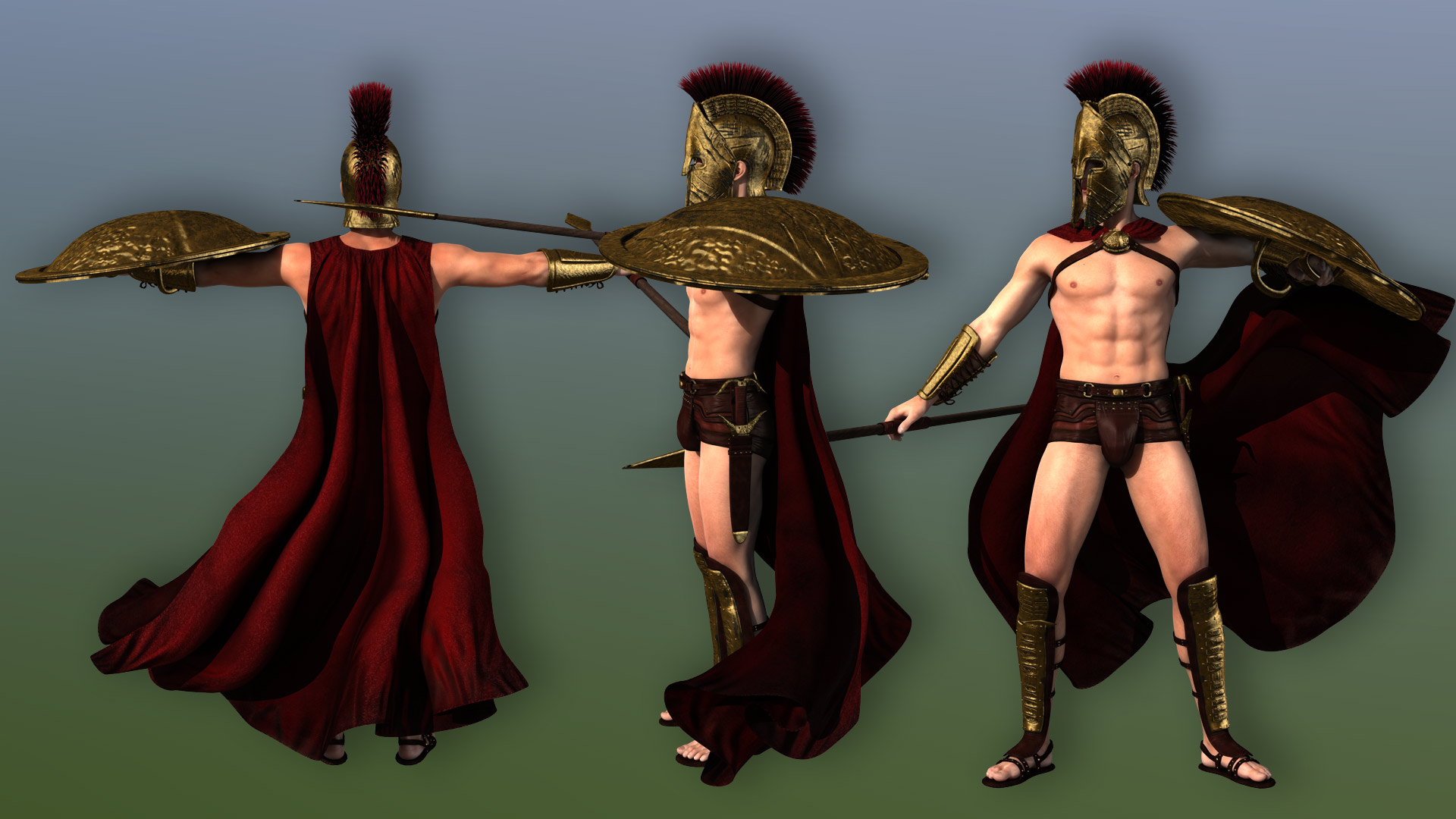 Mec4D The Spartan for Genesis 2 Male(s) by: Mec4D, 3D Models by Daz 3D