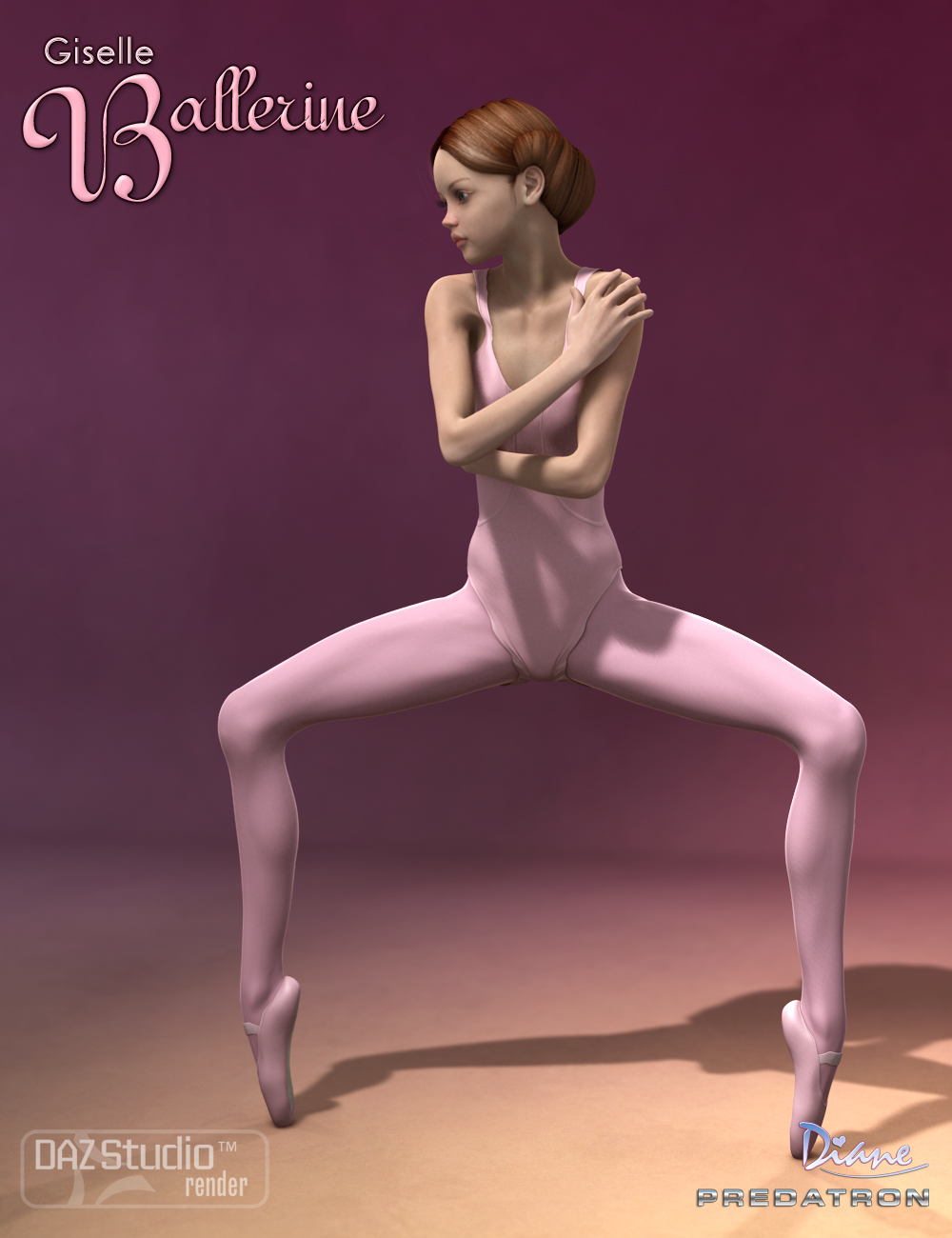 Giselle 6 Ballerina Poses & En Pointe Shoes by: Diane, 3D Models by Daz 3D