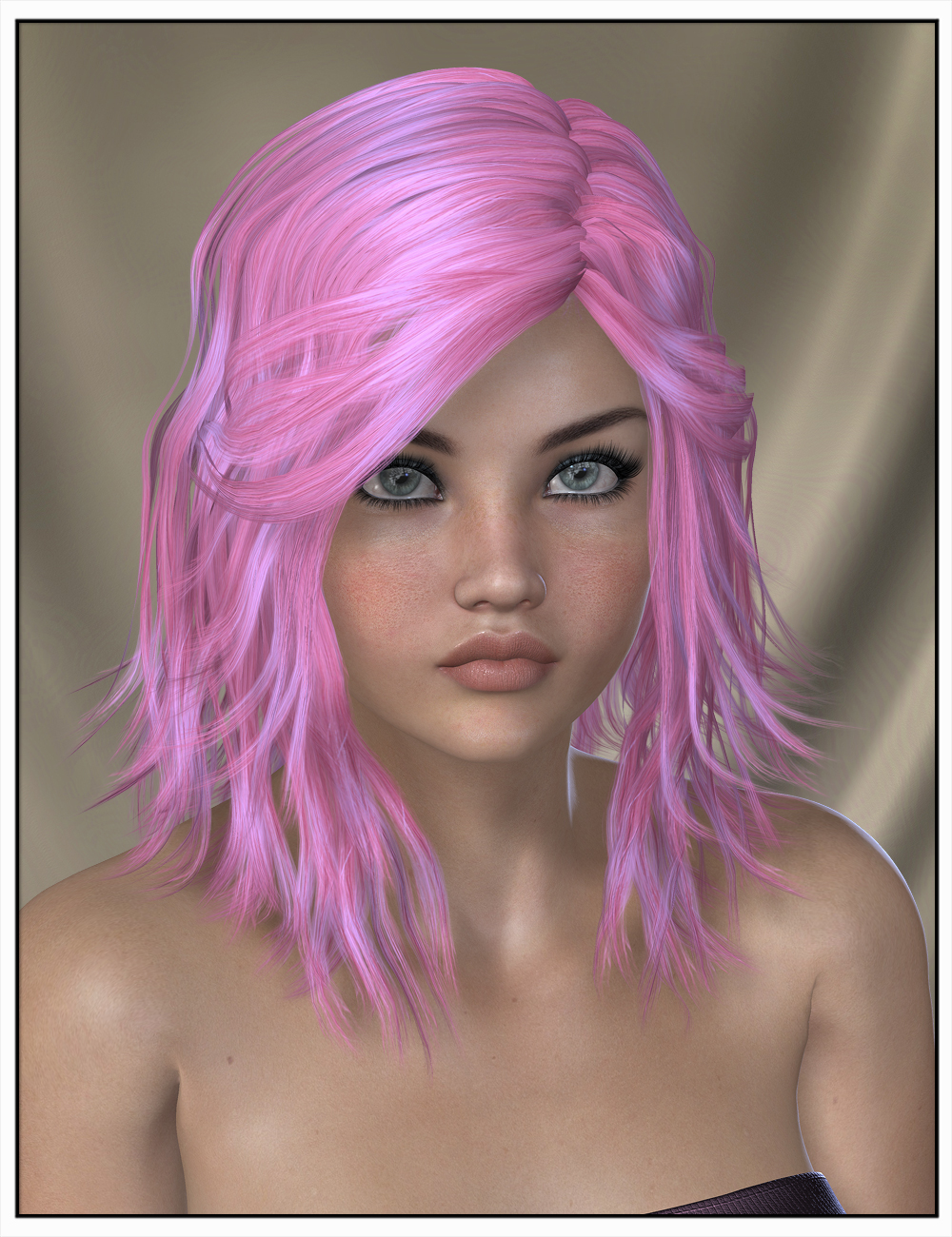 Luna Hair Color by: SWAM, 3D Models by Daz 3D