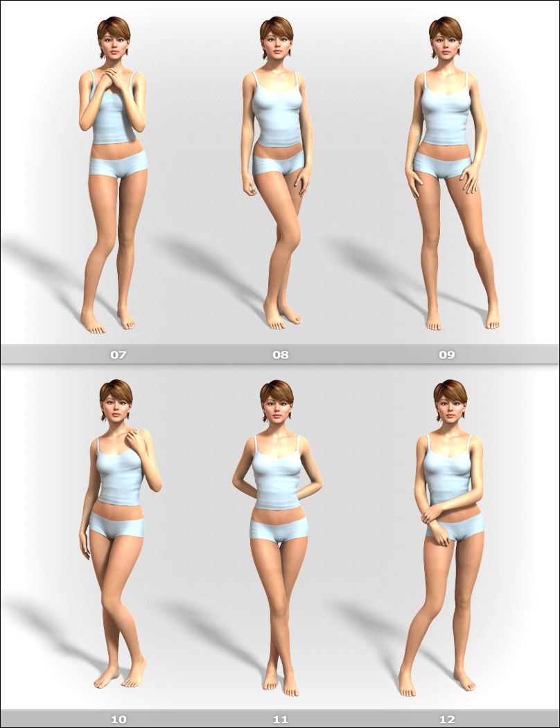 Premium Portrait Poses II by: MindVision G.D.S., 3D Models by Daz 3D