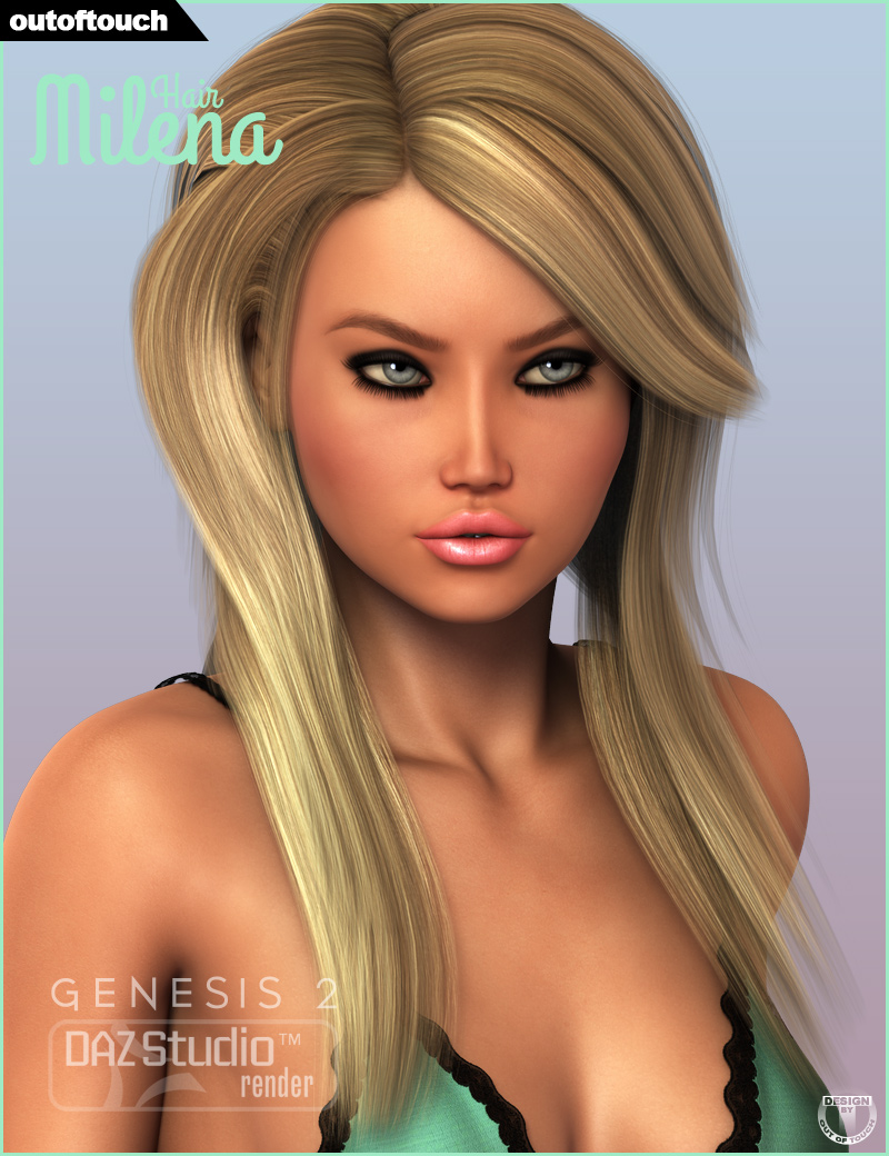 Milena Hair Milena Hair by: outoftouch, 3D Models by Daz 3D