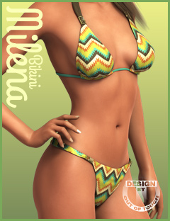 Milena's Bikini for Genesis 2 Female(s) by: outoftouch, 3D Models by Daz 3D
