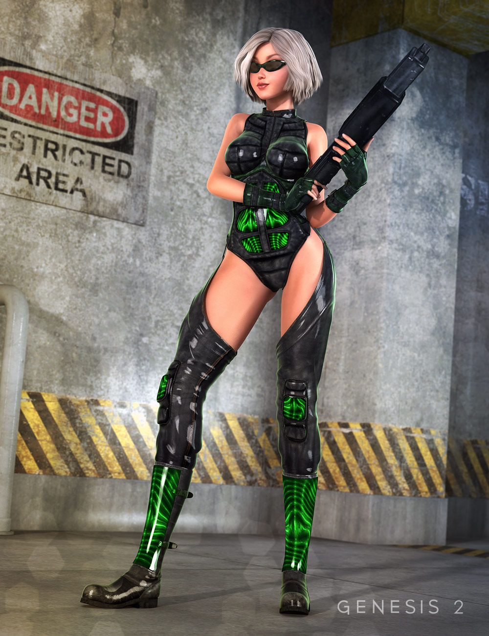 Textures for Mech Girl for Genesis 2 Female(s) by: DarkStarBurning, 3D Models by Daz 3D