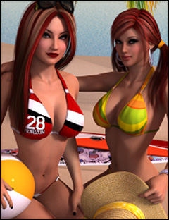 Horizon for Milena's Bikini by: ShanasSoulmate, 3D Models by Daz 3D