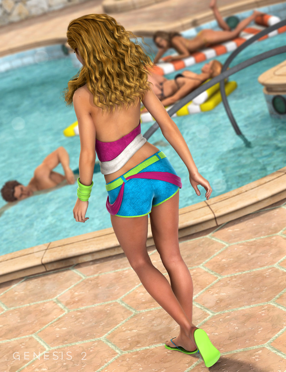 Ohhzee Summer for Genesis 2 Female(s) by: NikisatezOziChick, 3D Models by Daz 3D