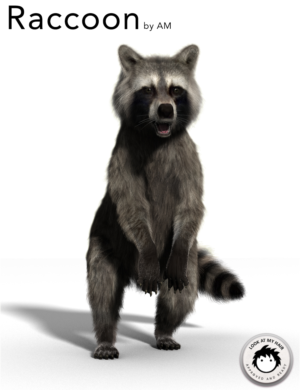 Raccoon by AM Raccoon by AM by: Alessandro_AM, 3D Models by Daz 3D
