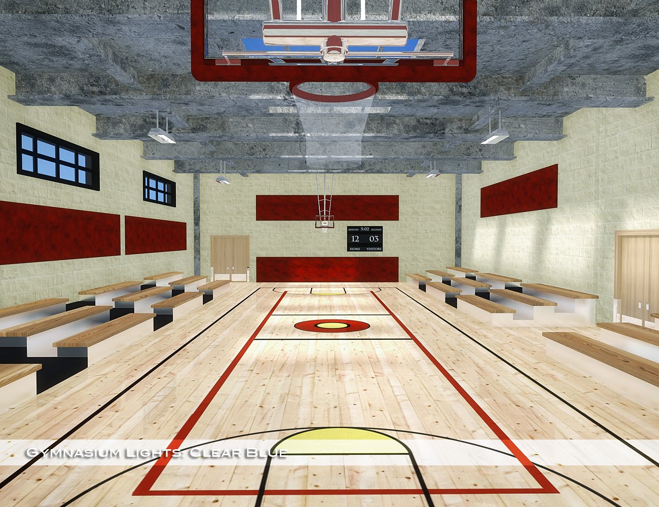 Gymnasium Lights Gymnasium Lights by: , 3D Models by Daz 3D
