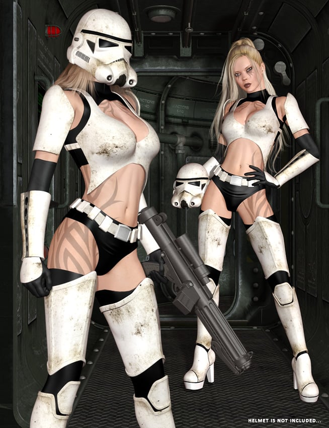 Star Girls - Trooper for Genesis 2 Female(s) and V4 by: Pretty3D, 3D Models by Daz 3D