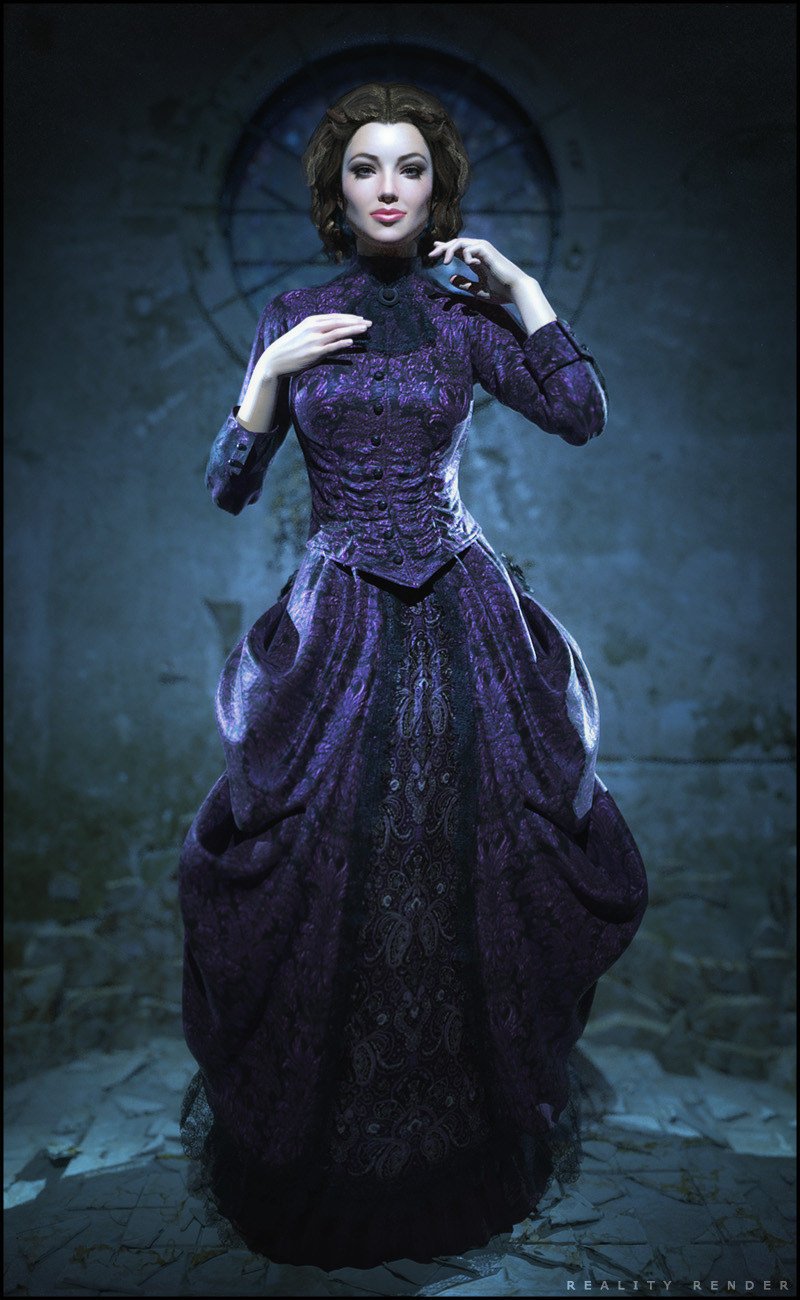 The Victorian Gown for Genesis 2 Female(s) by: SHIFTING IMAGES, 3D Models by Daz 3D