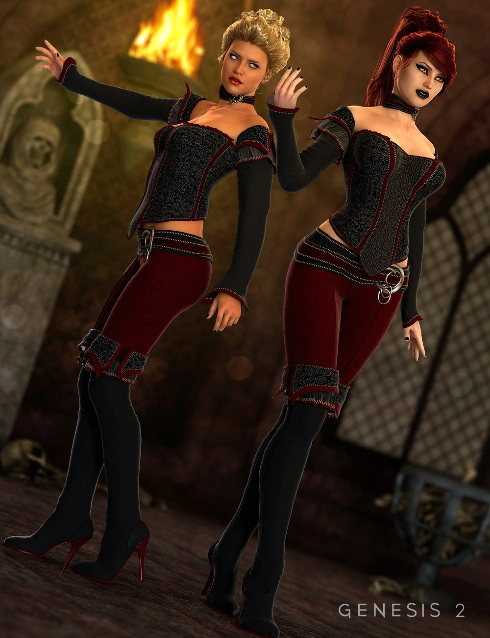 Countess Ensemble for Genesis 2 Female(s) Countess Ensemble for Genesis 2 Female(s) by: Barbara BrundonSarsa, 3D Models by Daz 3D