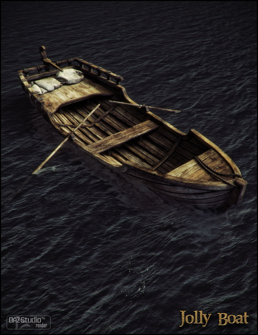 Jolly Boat by: Jack Tomalin, 3D Models by Daz 3D