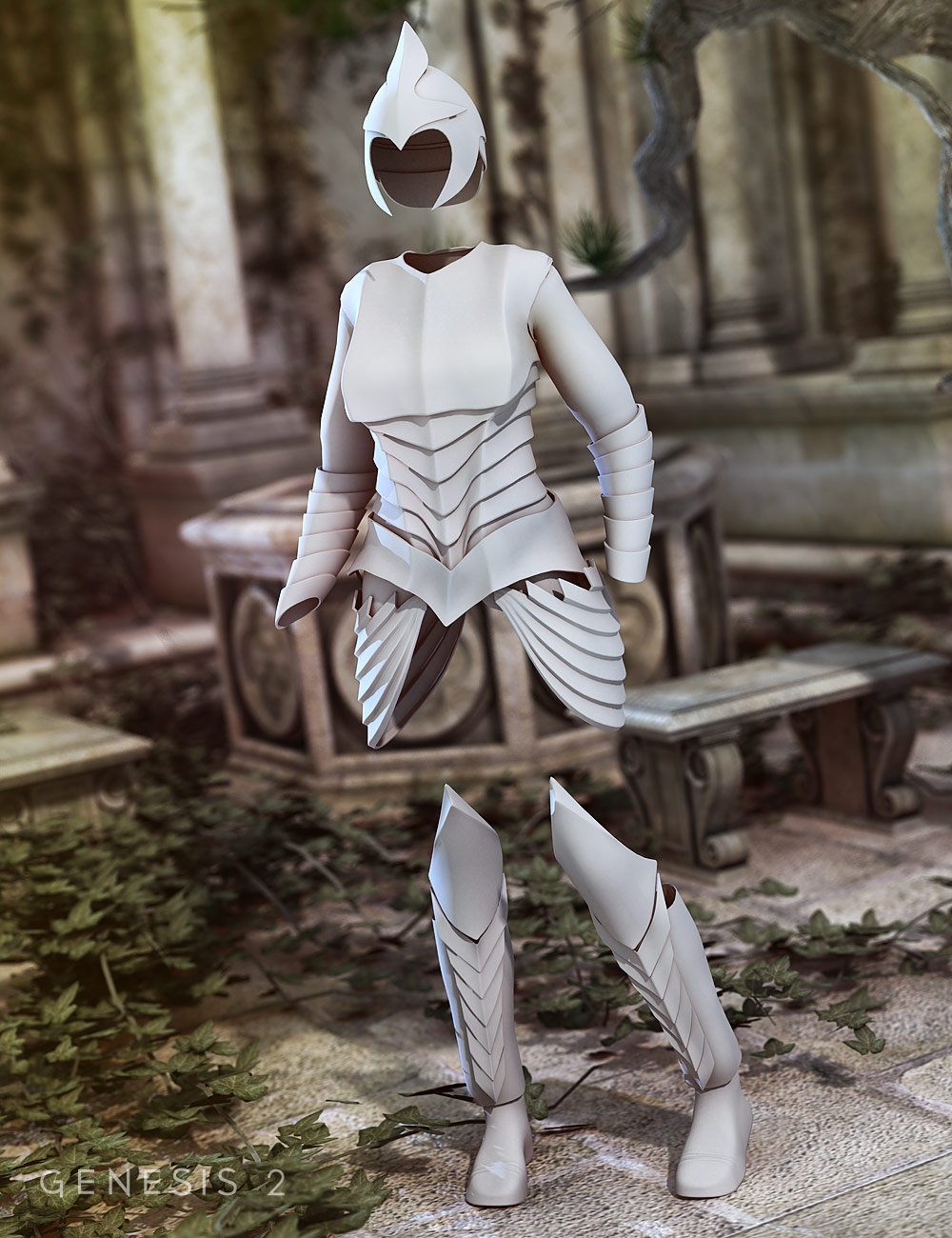 Elven Armor for Genesis 2 Female(s) by: Valandar, 3D Models by Daz 3D