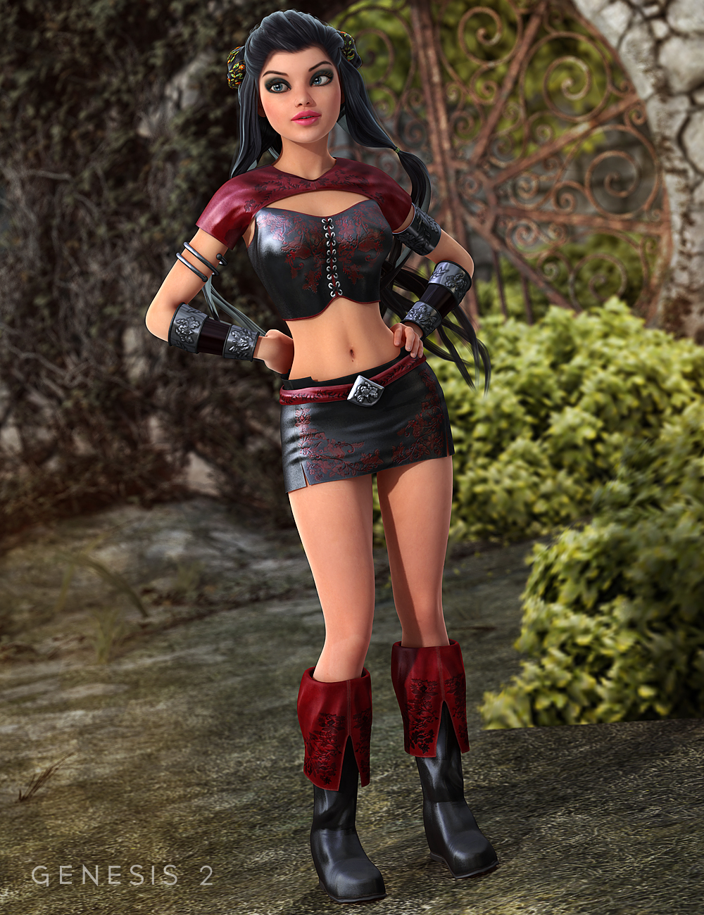 Woodlands Wanderer for Genesis 2 Female(s) by: ArienValandar, 3D Models by Daz 3D