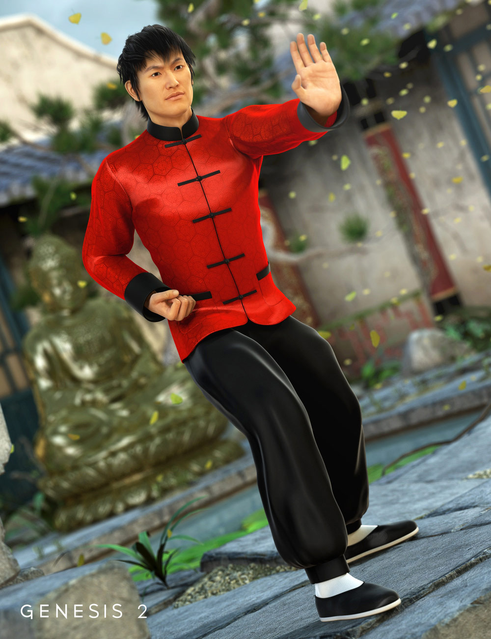 Kung Fu HD for Genesis 2 Male(s) by: Fisty & Darc, 3D Models by Daz 3D