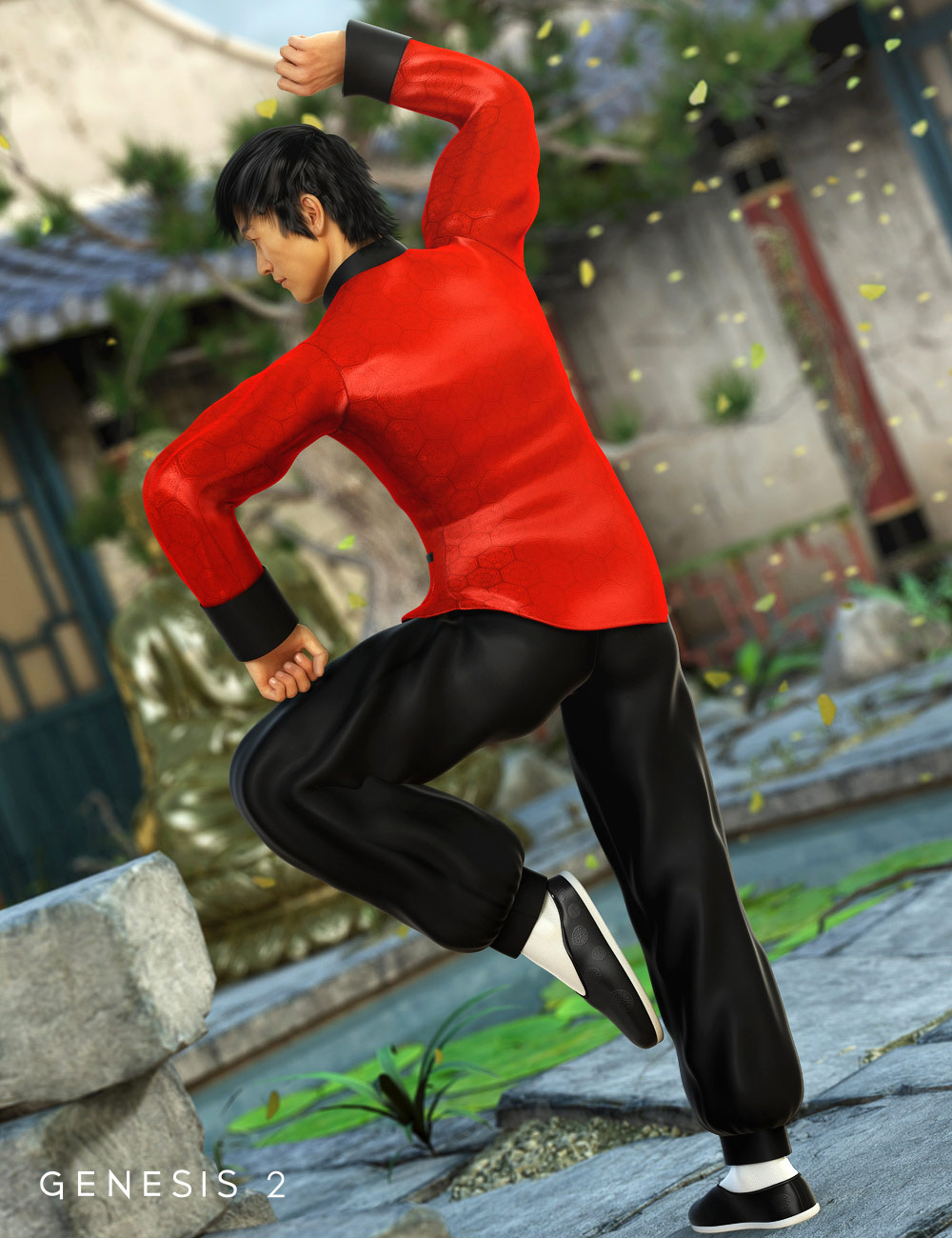 Kung Fu HD for Genesis 2 Male(s) by: Fisty & Darc, 3D Models by Daz 3D