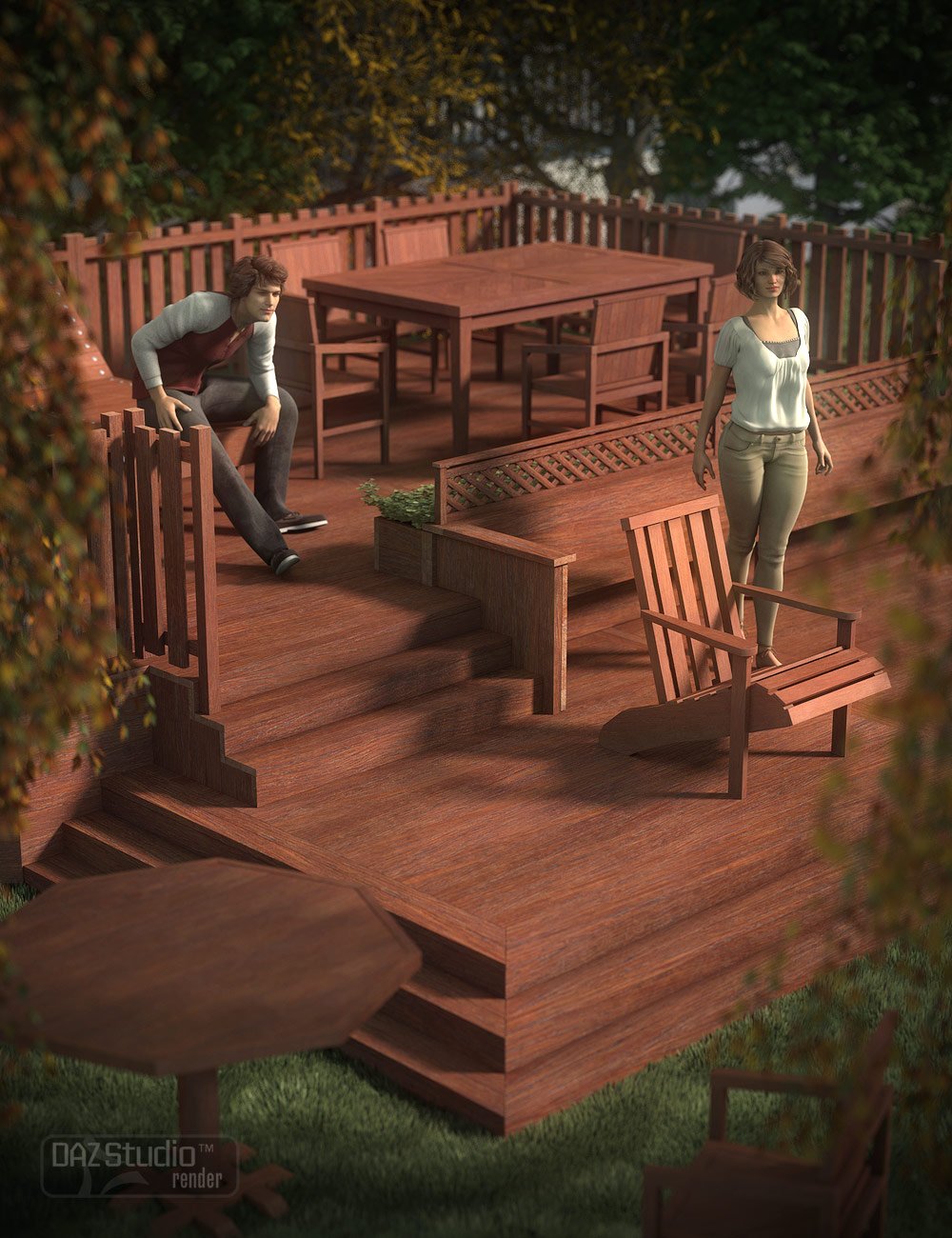 The Deck Collection by: ARTCollab, 3D Models by Daz 3D