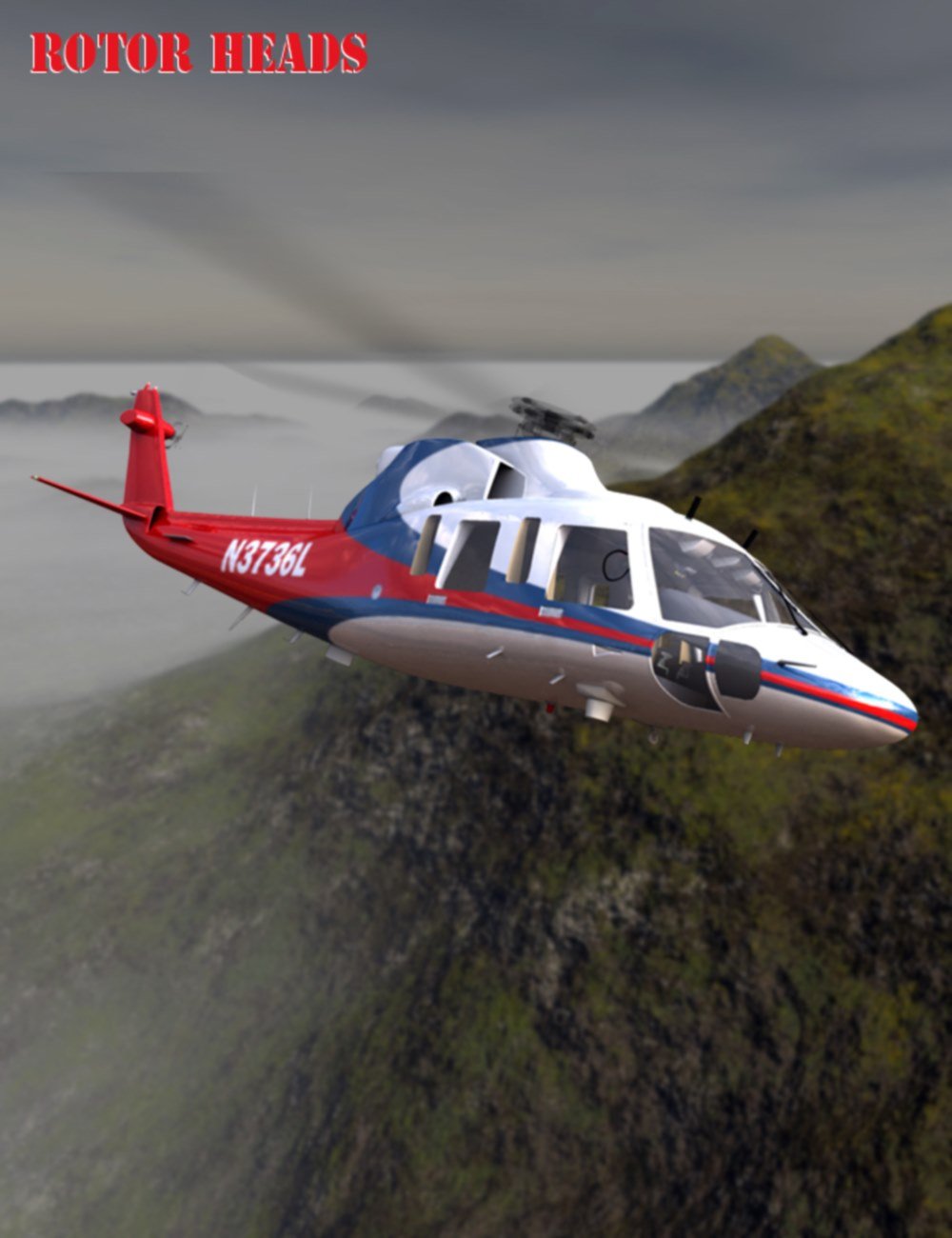 Rotor Heads Gdds76 Helicopter by: DarkMatter, 3D Models by Daz 3D