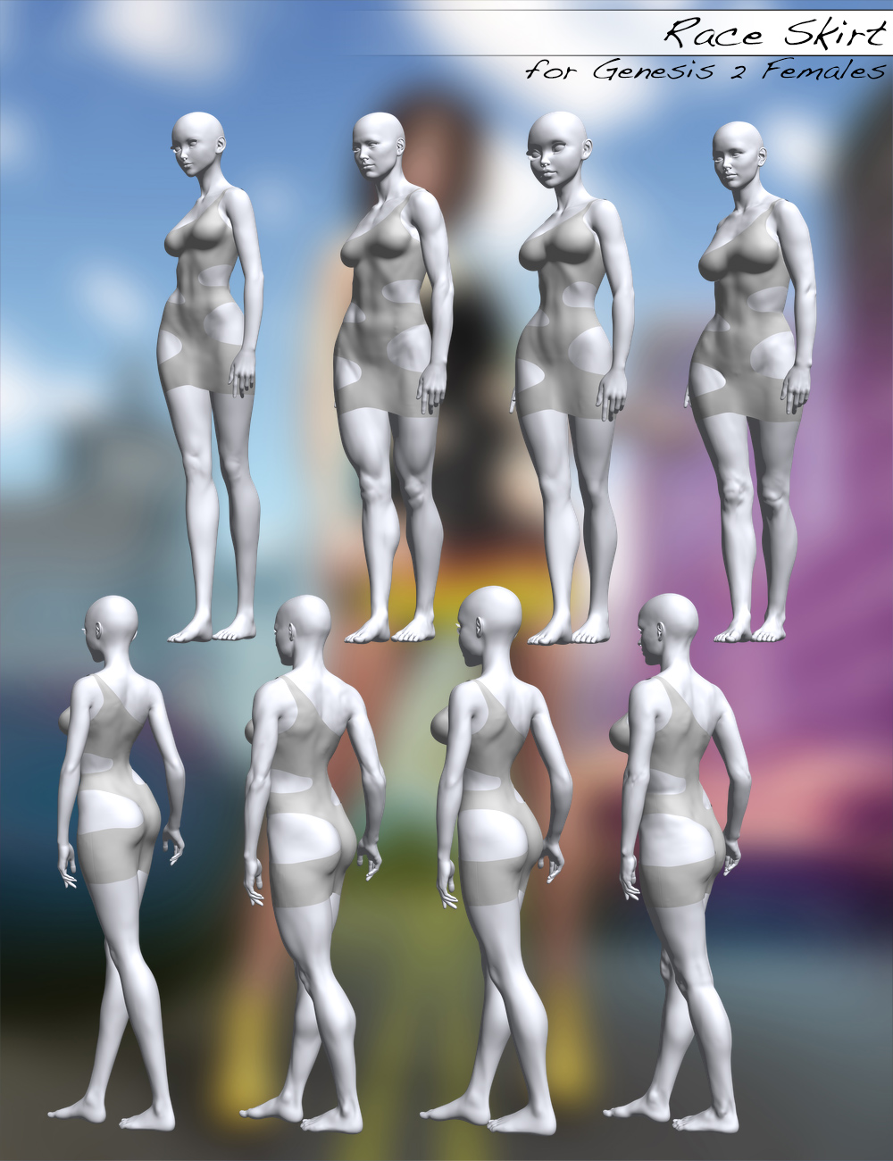 Race Skirt for Genesis 2 Female(s) Race Skirt for Genesis 2 Female(s) by: Sedor, 3D Models by Daz 3D