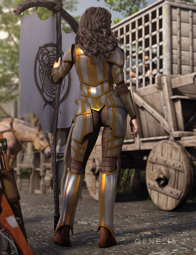 Mercenary Maid for Genesis 2 Female(s) by: Valandar, 3D Models by Daz 3D